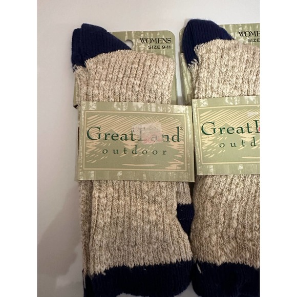 Vintage New NOS Women 5 Greatland Boots 9-11 Socks USA outdoor winter warm - Picture 3 of 6